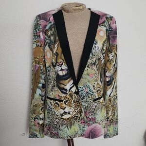 Scotch & Soda Rainforest Print Mini Blazer Sz 2